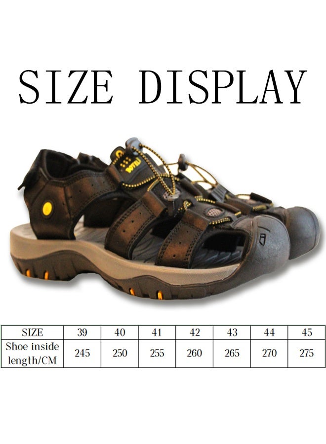BOTELI Men's Size 40-45 Large Beach Sandals With Thick Sole For Increased Comfort And Outdoor Leisure Attributes - Image 4