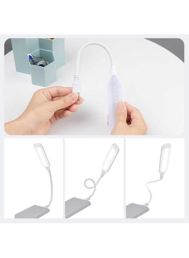 Usb Lamp Led Portable Lamp Mini Portable Night Light Plug Mobile Power Charging Treasure Lamp Computer Eye Protection Small Desk Lamp-Color:Usb Leaf Light [three Levels Of Color Temperature Adjustable 12 Lamp Beads]  - Image 5
