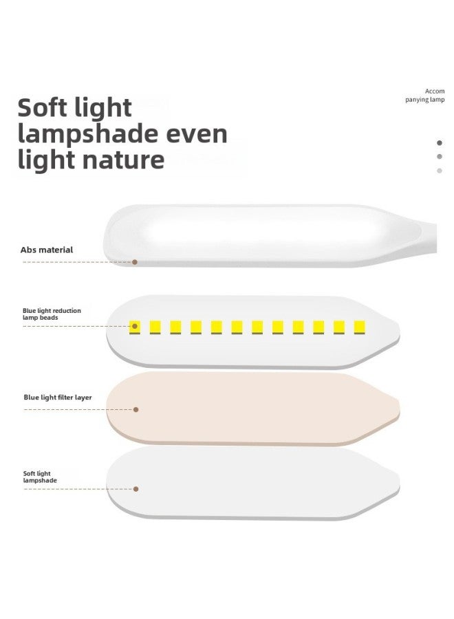 Usb Lamp Led Portable Lamp Mini Portable Night Light Plug Mobile Power Charging Treasure Lamp Computer Eye Protection Small Desk Lamp-Color:Usb Leaf Light [three Levels Of Color Temperature Adjustable 12 Lamp Beads]  - Image 4