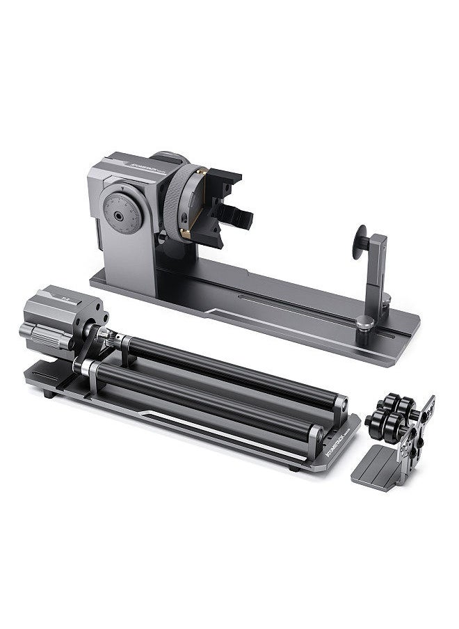 ATOMSTACK - Maker R1 Pro Multi-function Chuck and Roller Rotary with 3 Sets of Jaws Adjustable Diameter and Angle Support Carving and Engraving Rings Spherical object Cups with handles or irregular Items - Image 1