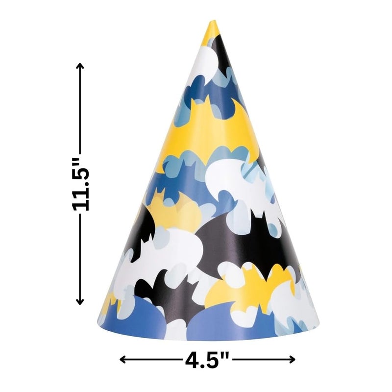 Unique Party 77521 Batman Party Hats, Pack of 8 - Image 2