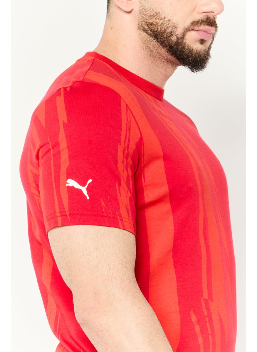 Puma x Scuderia Ferrari - Men Sportswear Fit Short Sleeve Training T-Shirt, Red - Image 1