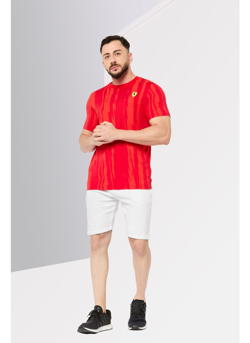 Puma x Scuderia Ferrari - Men Sportswear Fit Short Sleeve Training T-Shirt, Red - Image 1