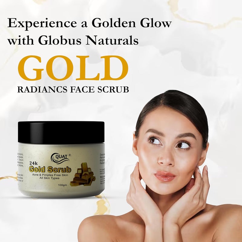 Quat Gold Face Scrub 100gm - Image 2