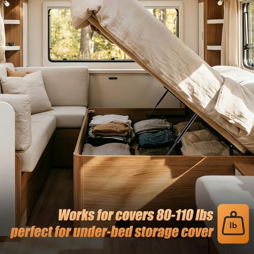 Dukuge C16-08054 Gas Struts 20 inch 100lb, 6939S10 Gas Shocks Springs Lift Support for RV Bed Storage Tonneau Cover Tanning Bed, C1608054 ml34-100 6939 Replacement Lift Struts, Set of 2 - Image 4