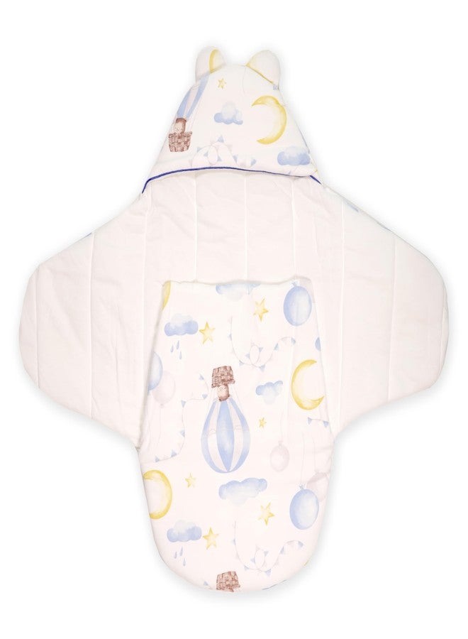 Kicks & Crawl Cloud Cuddles Carry Nest |Cotton Sleep nest for Infants & New Born Baby | Portable/Travel & Skin Friendly | 0-6 Months - Image 3