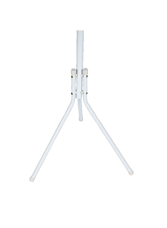Royalford Clothes Hanger- RF12430/ with 8 Capped Hooks, Large Storage with Tripod Base, Cloth Stand/ Metal Construction, Perfect for Hanging Clothes, Coats, Skirts, Shirts, Sweaters, Bags, Caps, Umbrella, etc./ Black Black - Image 3