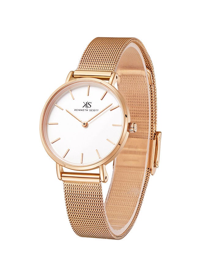 KENNETH SCOTT Stainless Steel Analog Wrist Watch K22519-RMKW - Image 2