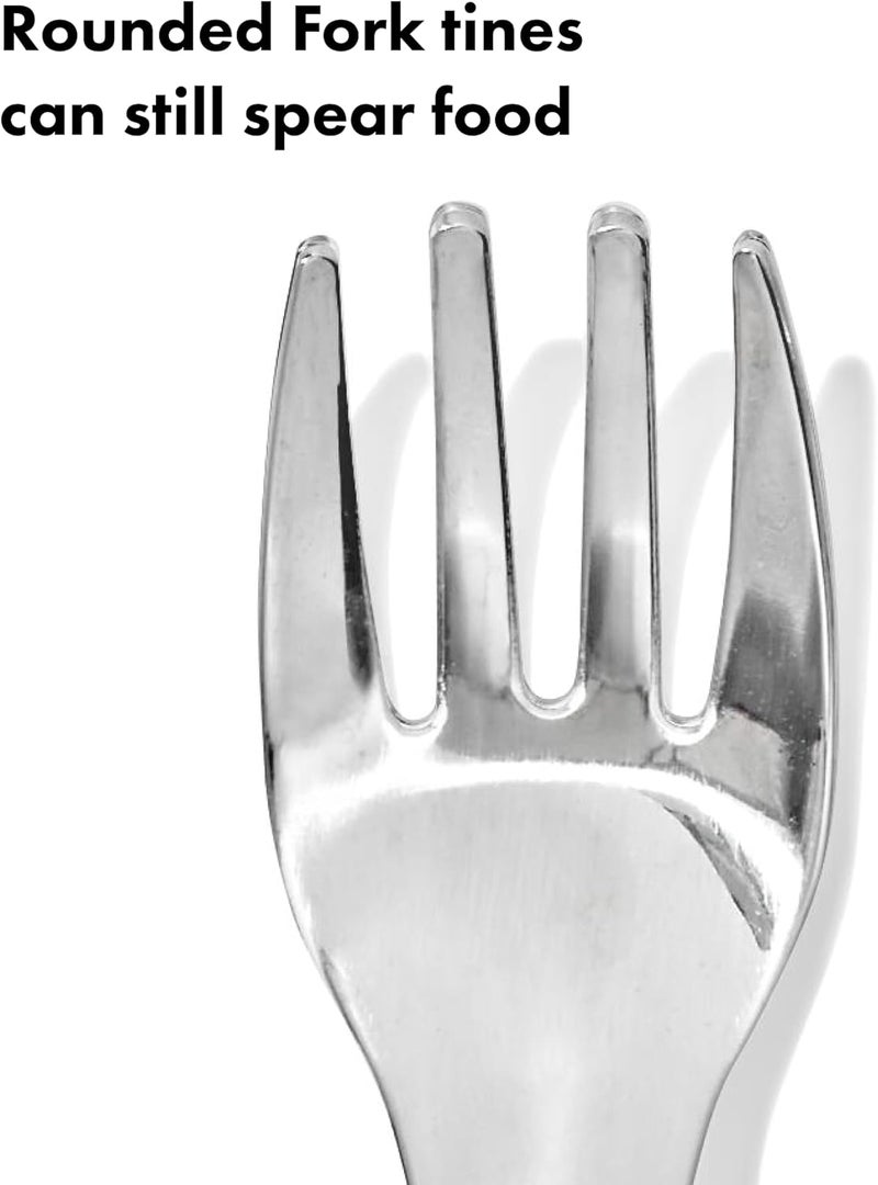 OXO Tot On-the-Go Fork and Spoon Set - Blossom - Image 3