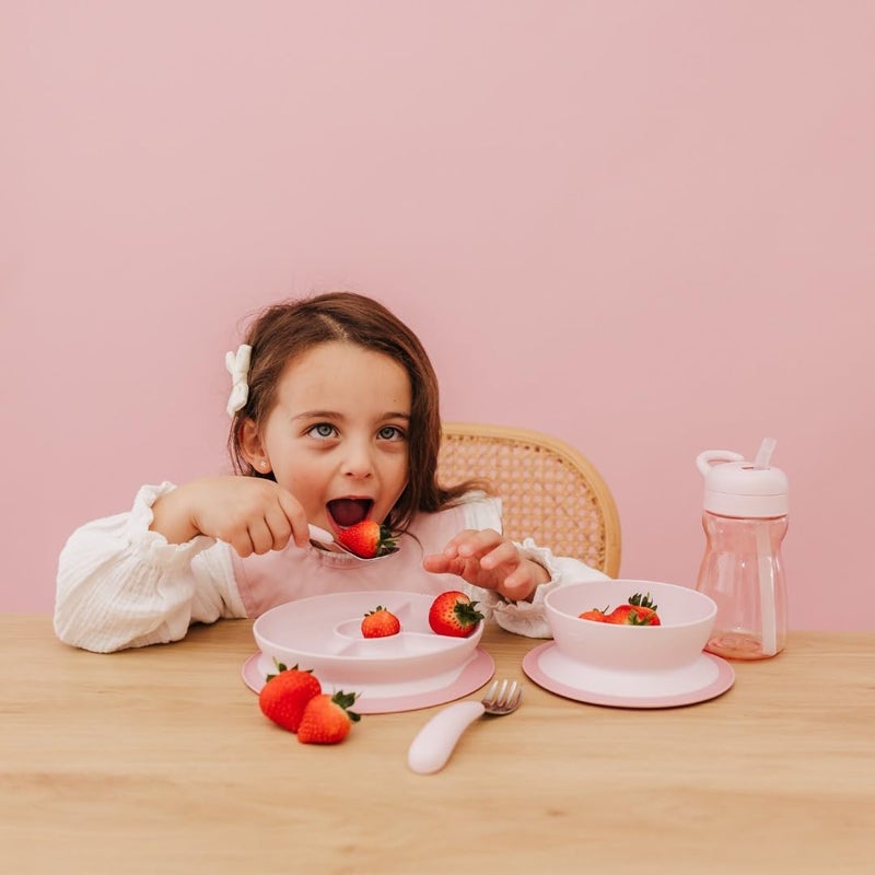 OXO Tot On-the-Go Fork and Spoon Set - Blossom - Image 2