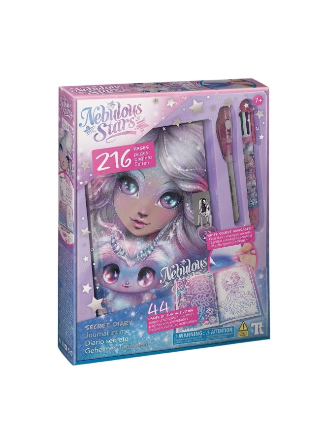 Nebulous Stars Estrelia Secret Diary Set with Magic Pen & Lock (216 Pages, Hardcover) - Image 1