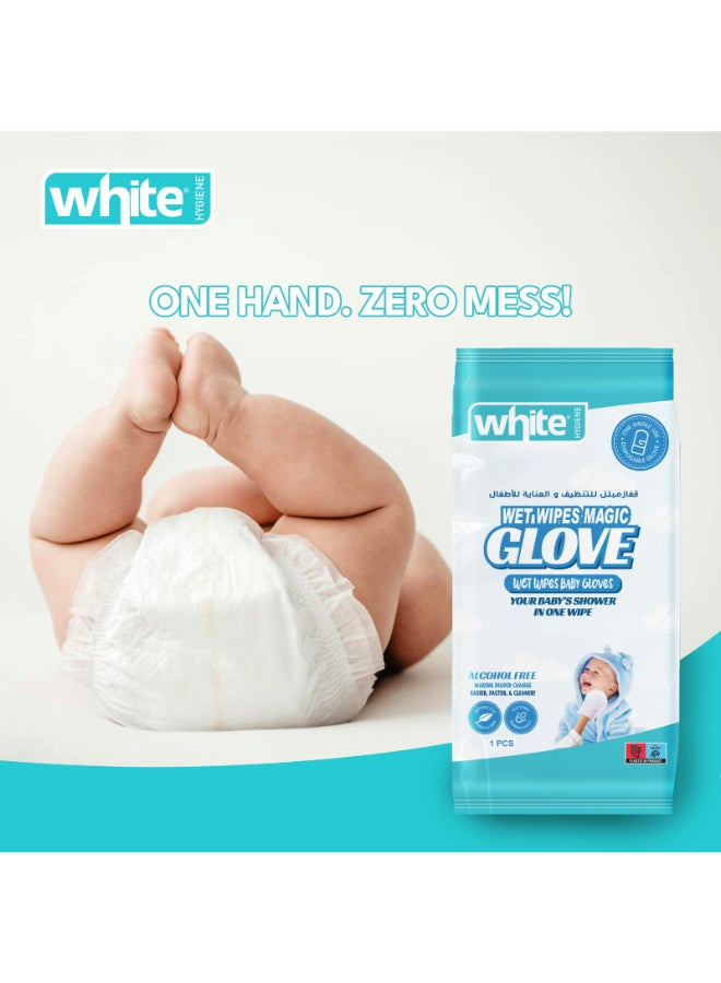 White قفازات مبللة بيضاء للأطفال 6 في 1 - Image 3