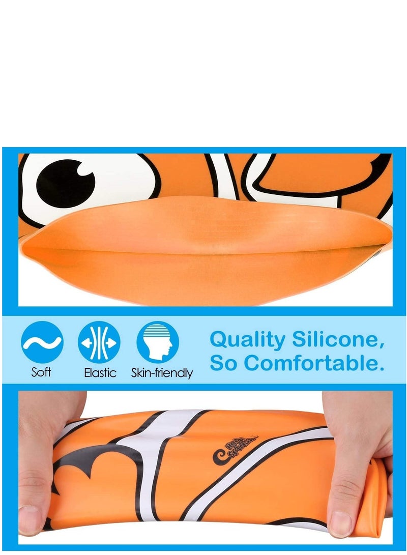 Y&D Kids Swimming Goggles Set With Swim Cap, Nose Clip, Ear Plugs, Case - Waterproof, No Leaking, Anti-Fog, UV Protection, Free Protection - Image 2