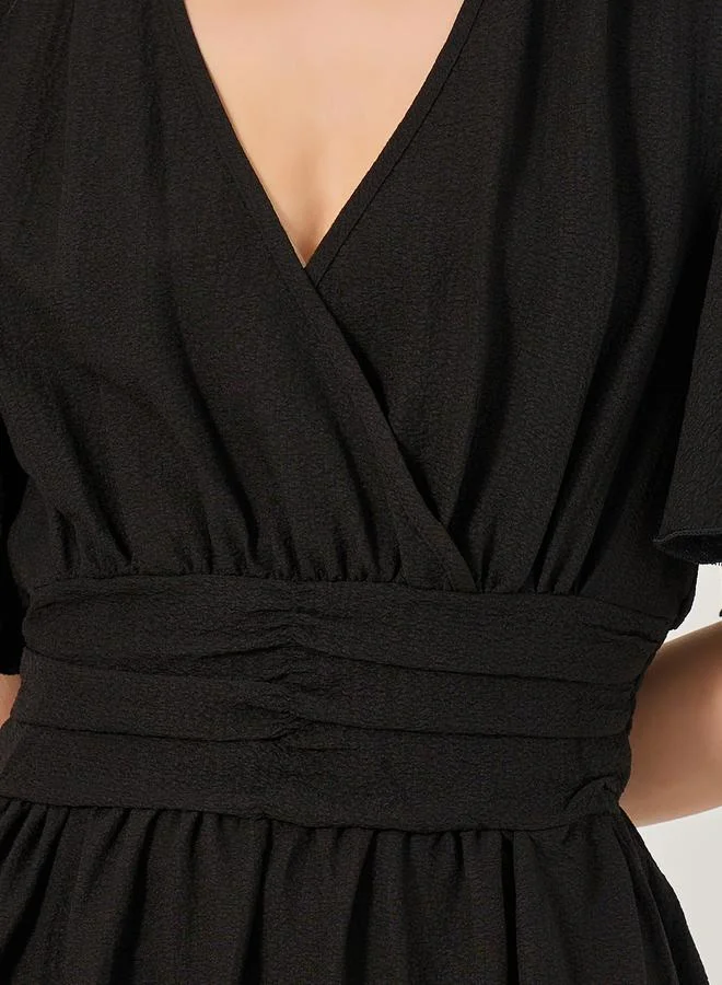 Styli Flutter Sleeve Dress