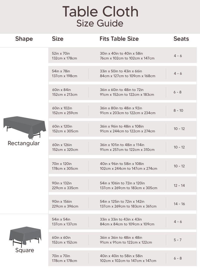 Utopia Kitchen Rectangle Table Cloth 2 Pack [60x84 Inches  White] Tablecloth Machine Washable Fabric Polyester Table Cover for Dining  Buffet Parties  Picnic  Events  Weddings and Restaurants - Image 5