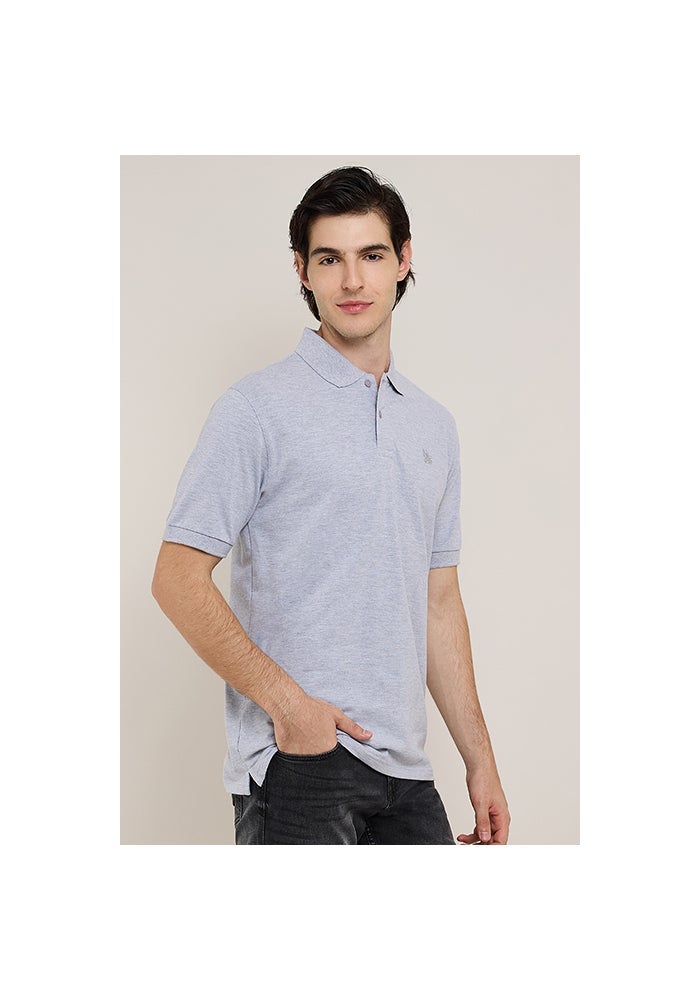 R&B Solid Polo T-Shirt with Short Sleeves - Image 5