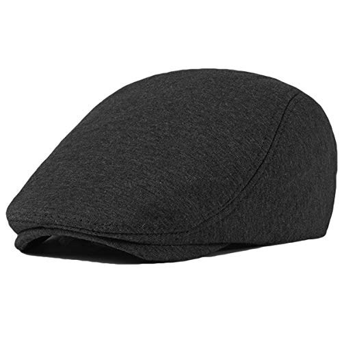 Qunson 2 Pack Men's Cotton Flat Cap Ivy Gatsby Newsboy Hat (I) - Image 3