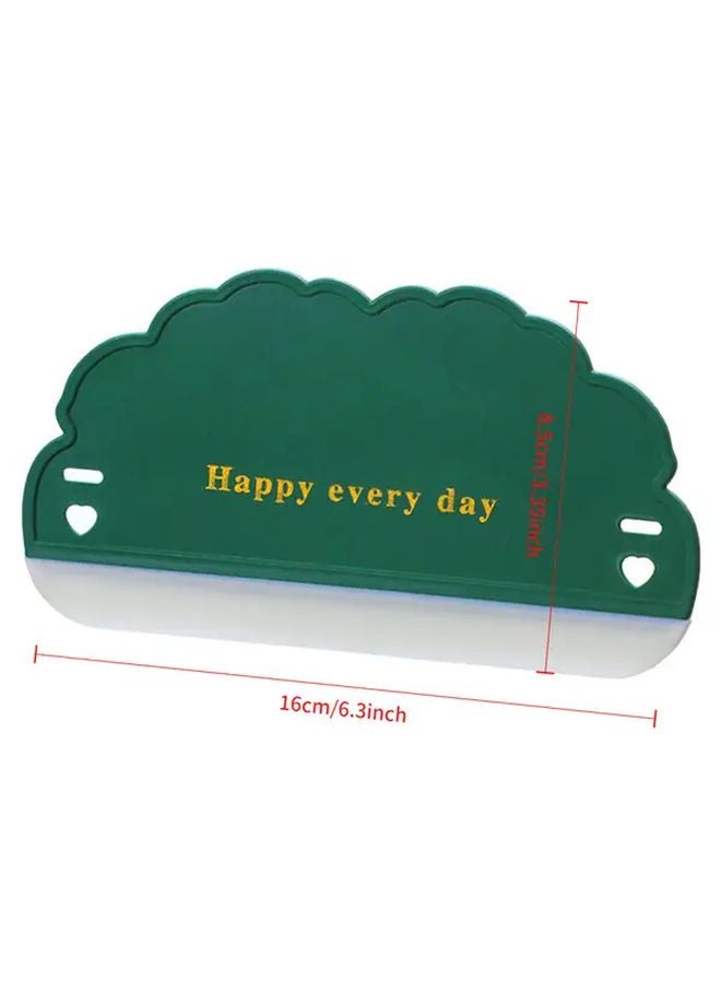 Green Cloud Shaped Silicone Wiping Plate Mini Cleaning Tool For Bathroom Mirrors Glass - Image 3