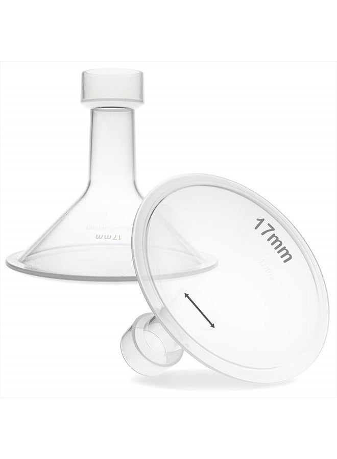 NENESUPPLY حلمة نينيسابلاي 17 مم متوافقة مع أجزاء مضخة لانسينه و مضخات الثدي. بديل لحلمة لانسينه 17 مم. - Image 1