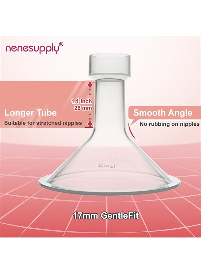NENESUPPLY حلمة نينيسابلاي 17 مم متوافقة مع أجزاء مضخة لانسينه و مضخات الثدي. بديل لحلمة لانسينه 17 مم. - Image 3
