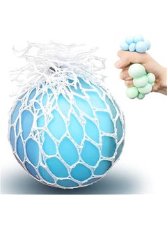 Grape Mesh Squishy Toys Stress Balls for Adults (1PCS) Squishy Fidget Toys Squishy Dough Ball, Sensory Squish Balls, Stress Relief Toy Sensory Toys for Autistic Children Basket Stuffers.