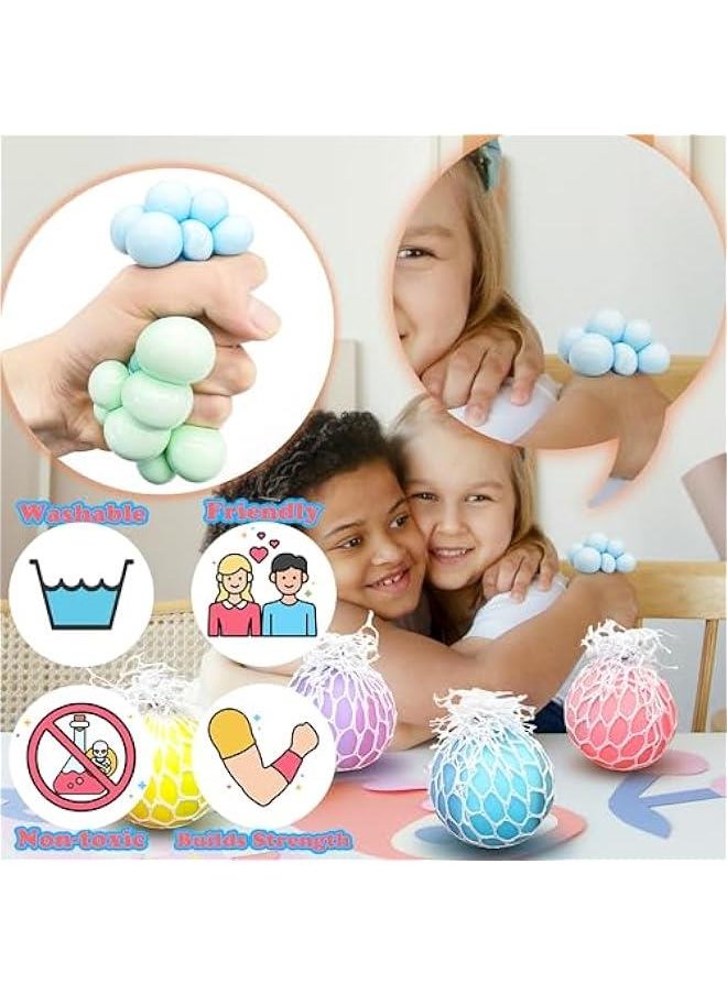 Generic - Grape Mesh Squishy Toys Stress Balls for Adults (1PCS) Squishy Fidget Toys Squishy Dough Ball, Sensory Squish Balls, Stress Relief Toy Sensory Toys for Autistic Children Basket Stuffers. - Image 1