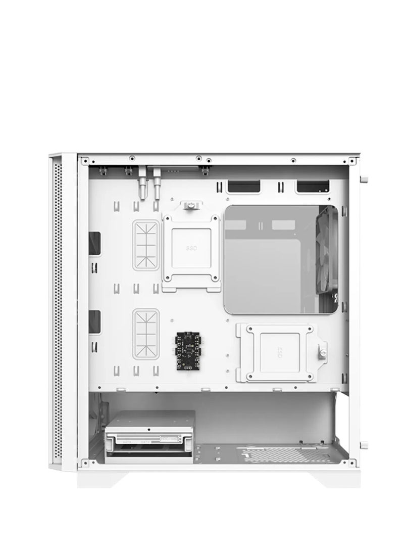 Montech Air 100 ARGB Micro-ATX Gaming Case - White