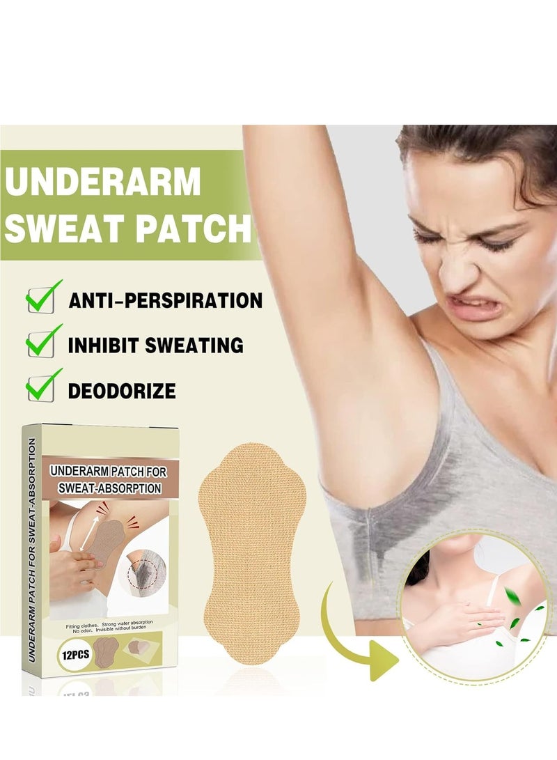 Underarm Sweat Pads for Women and Men Armpits, Disposable Invisible Armpit for Absorbent Deodorant Prevention Antiperspirant Sticker - Image 2