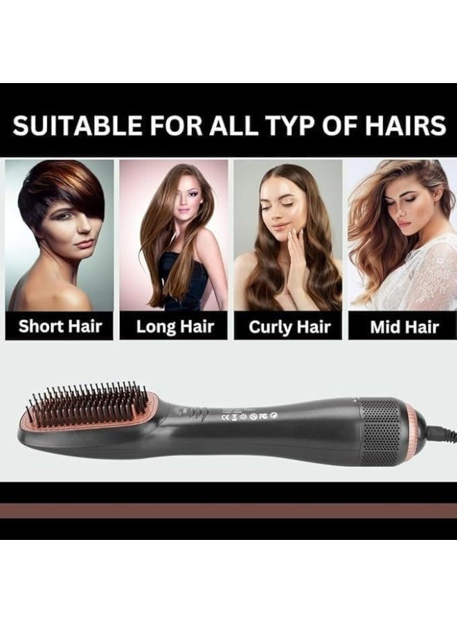 2 in 1 Hot Air Styling Comb, Electric Hair Styling Brush, Air Styling & Drying System, Multi Style Hair Styling Brush, Hair Dryer and Hair Straightener, 220-240V AND 1200W - Image 1
