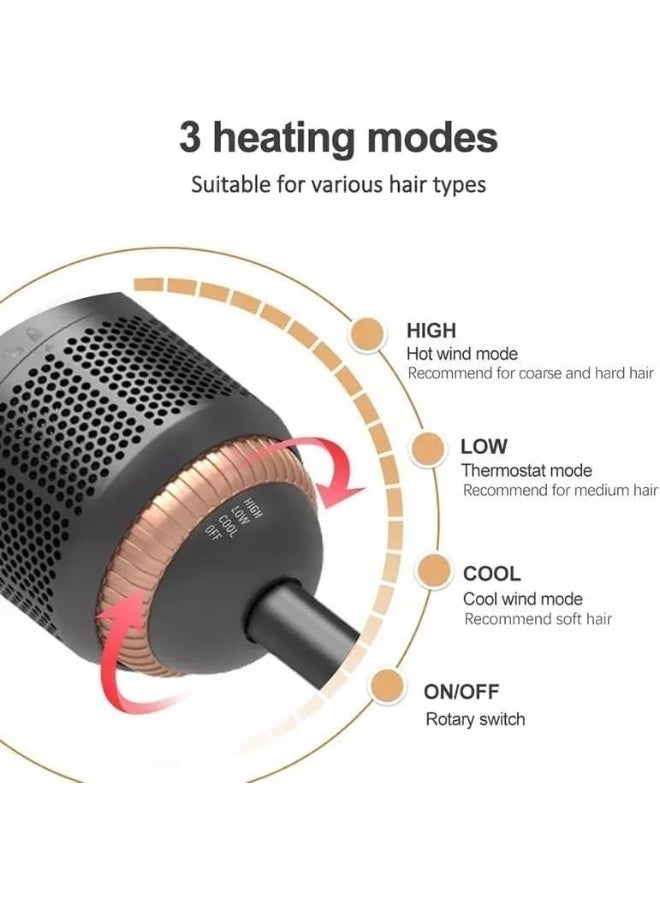 2 in 1 Hot Air Styling Comb, Electric Hair Styling Brush, Air Styling & Drying System, Multi Style Hair Styling Brush, Hair Dryer and Hair Straightener, 220-240V AND 1200W - Image 4