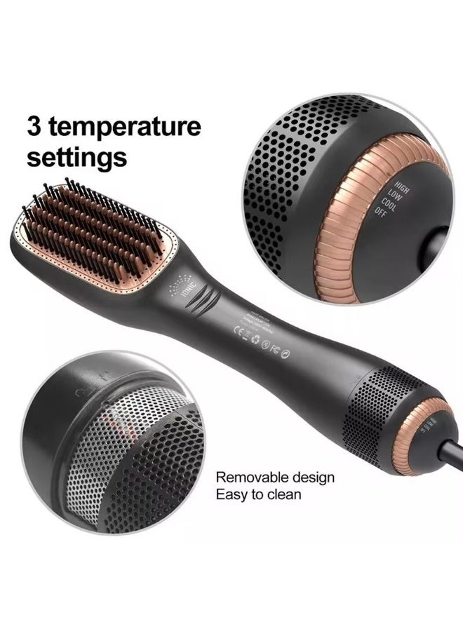 2 in 1 Hot Air Styling Comb, Electric Hair Styling Brush, Air Styling & Drying System, Multi Style Hair Styling Brush, Hair Dryer and Hair Straightener, 220-240V AND 1200W - Image 5