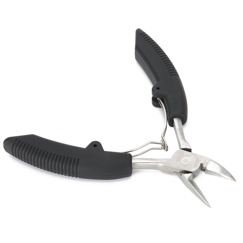 Ingrown Toenail Tool Black Non-slip Ergonomic Handle - Curved Arc Incisive Blade Double Springs Clippers for Thick Ingrown Nails Home Pedicure Use - Image 4