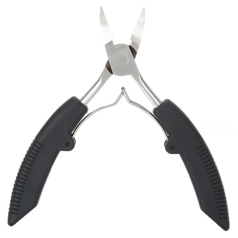 Ingrown Toenail Tool Black Non-slip Ergonomic Handle - Curved Arc Incisive Blade Double Springs Clippers for Thick Ingrown Nails Home Pedicure Use - Image 5