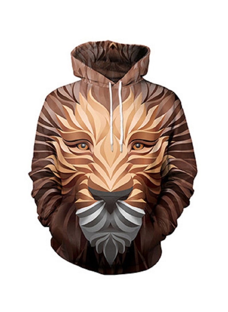 Loquat - 3D Creative Abstract Three-dimensional Animal Print Hoodie - Image 1