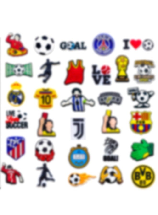 31PCS  Crocs Charms, Shoe Decoration, Shoe Charms, Football Series, World Cup Theme Hole Decorations - Image 1