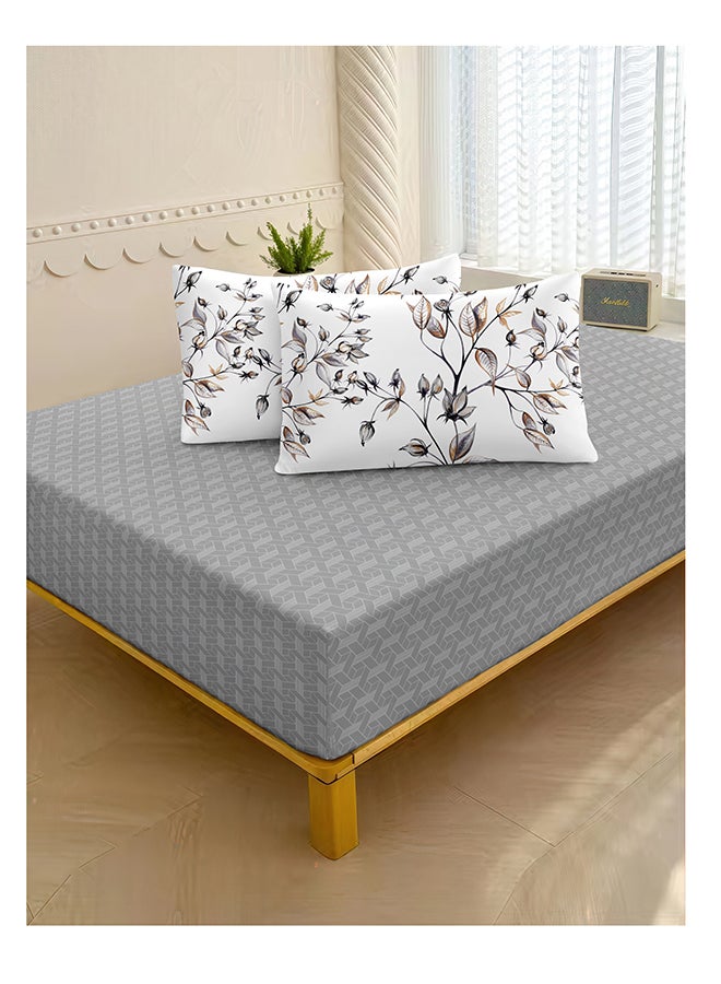 Noon East 4Pcs Comforter Set | Soft Microfiber Material | Multiple Color | 1 Duvet Cover 200 X 230 Cm, 1 Fitted Sheet 180 X 200 Cm With 30 Cm Deep Pocket, 2 Pillow Cases 50 X 75 Cm | Suitable For Queen Size Mattress - Image 4