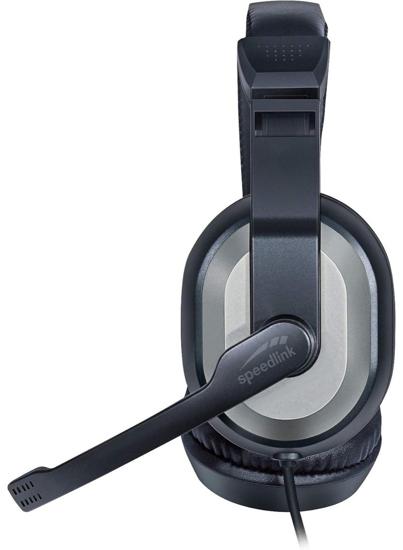 سبيدلينك سبيد لينك سماعة رأس ستيريو ثيبي، أسود  SL-870020-BK - Image 2