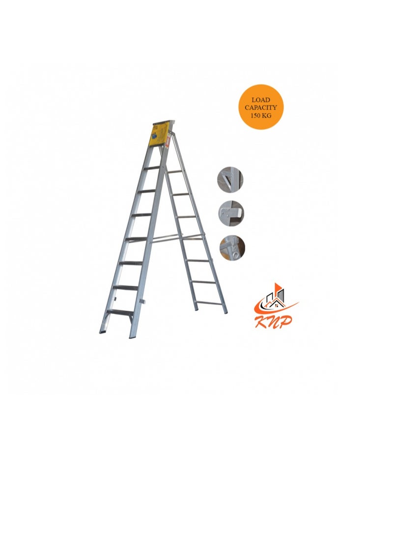 KNP Heavy Duty Dual Purpose Aluminum Ladder 5 STEPS  - Image 2