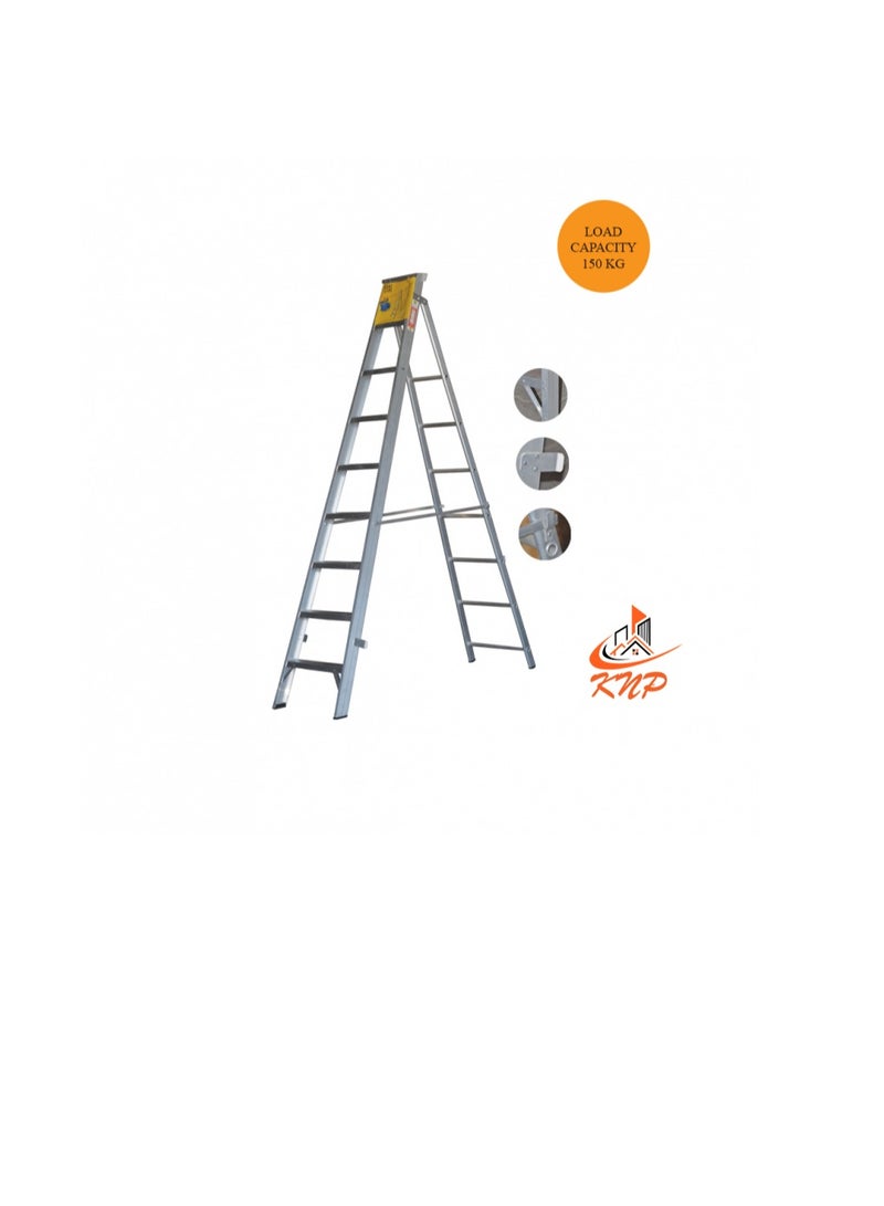 KNP Heavy Duty Dual Purpose Aluminum Ladder 5 STEPS  - Image 3