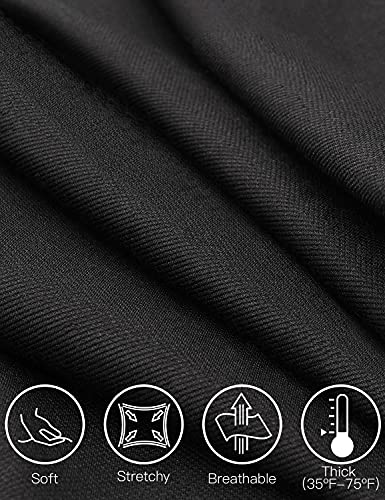 Tapata Women's 30'' High Waist Stretchy Bootcut Dress Pants Tall, Petite, Regular for Office Business Casual Black,L - Image 3