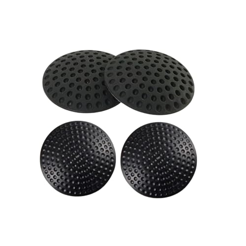 Hian Black Silicone Door Stopper Bumpers (Pack of 4) | Anti-Collision Wall & Floor Protection Pads | Noise-Reducing Door Guards | Universal Fit - Image 1