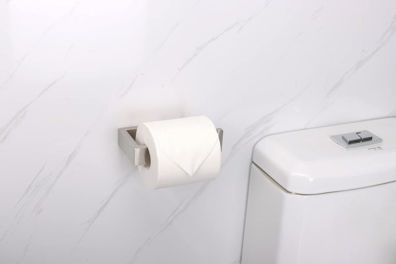 TocTen Toilet Paper Holder-Bathroom Tissue Holder Fit Big Roll Paper  Toilet Paper Roll Holder Wall Mounted Made of Thicken 304 Stainless Steel  Suitable for Bathroom  Kitchen  Office (5.9In  Brushed) - Image 2