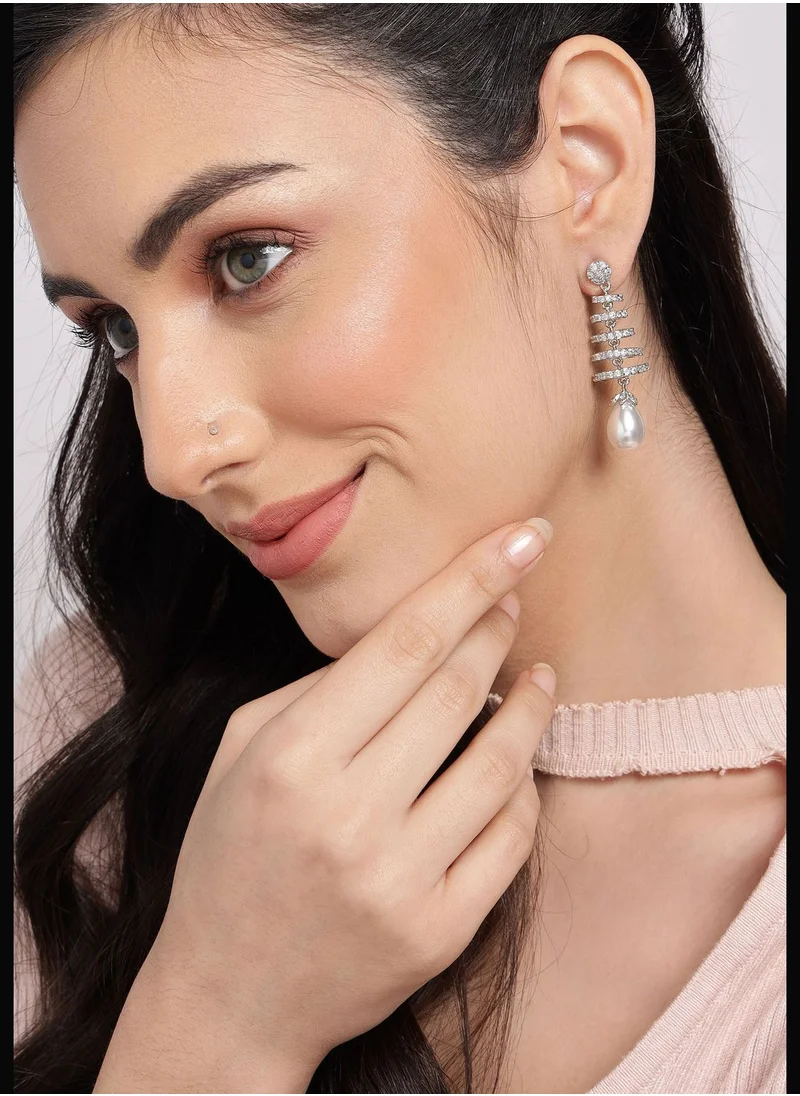 سوهي اقراط مزينة مطلية بالذهب