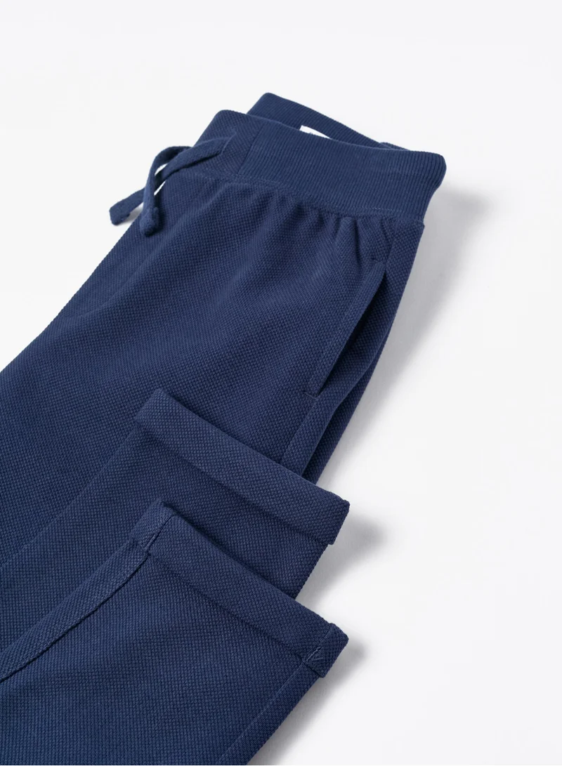 Zippy Zippy Cotton Pique Joggers For Boys