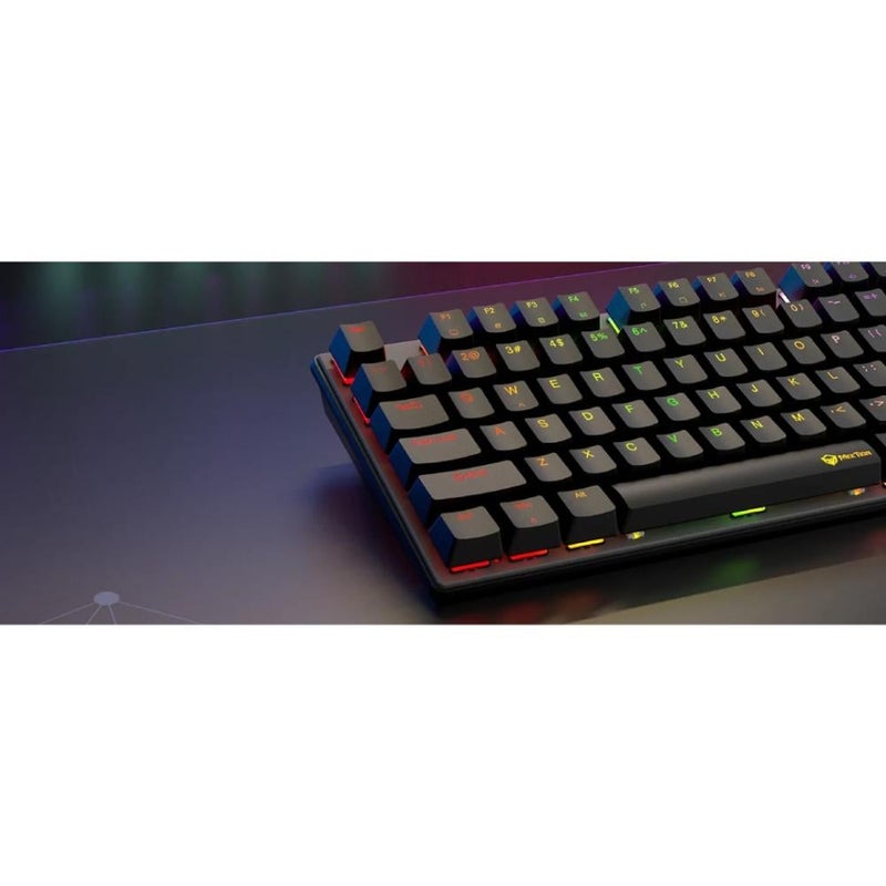 MEETION MT-MK008Pro 80% Wired Mechanical Gaming Keyboard, Hot-Swap Red Switches, RGB, Full Key Anti-Ghosting, Volume Knob, USB Type-C, Black - Image 3