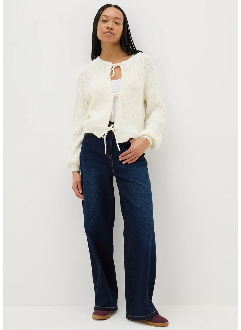 Matalan Dark Wash Wide Leg Jeans