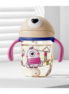 Babycare Kids Monster Water Sippy Cup - Pink - 240 Ml  - Image 2
