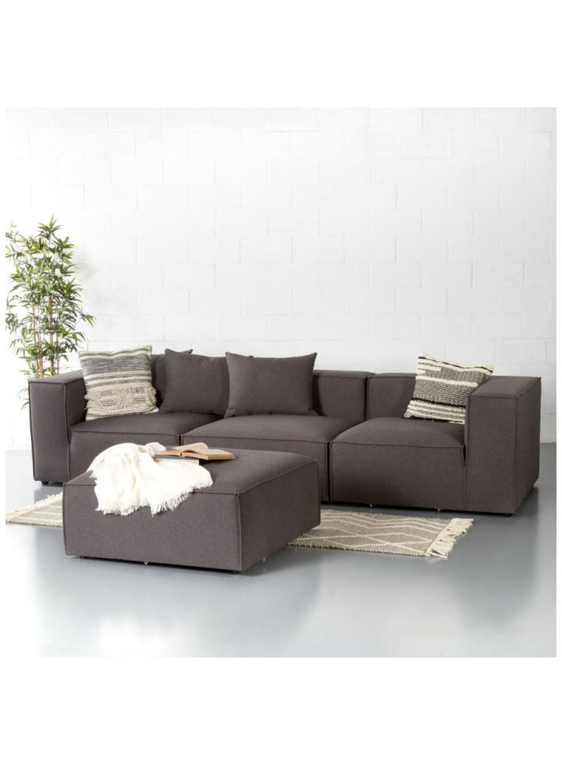 مردود السعودية كنبة اربع مقاعد مقاس 250 × 85 × 85 سم مع بُف مقاس 70 × 70 × 40 سم (عرض × عُمق × ارتفاع) - MS_ID_4PSF_00008