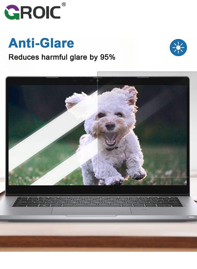 GROIC Laptop Privacy Screen 14.1 Inch for HP Dell Acer Asus Lenovo Thinkpad Envy Xps, 16:10 Aspect Removable Anti Blue Light Glare Privacy Screen Filter Shield, Anti Spy Computer Monitor Security Protector  - Image 4