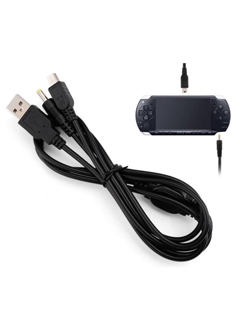 1PCS 2 in 1 USB Charger Cable for PSP 1000 2000 3000 Charging and Data Transfer Power Cord Compatible with Sony PSP 2000 12m Cable  - Image 1